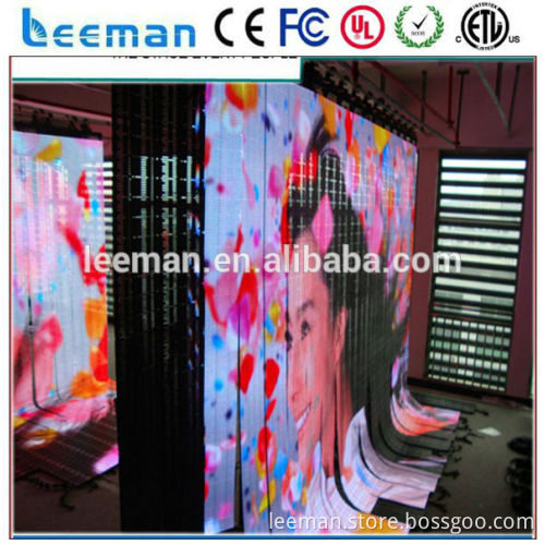 Leeman P6 P10 Outdoor Flexible Led Screen/Flexible Led Display,Flexible Led Curtain Display for Stage and Advertising